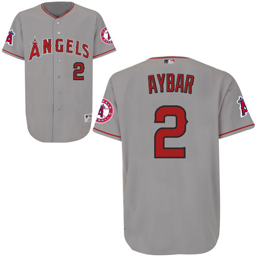 Erick Aybar #2 mlb Jersey-Los Angeles Angels of Anaheim Women's Authentic Road Gray Cool Base Baseball Jersey